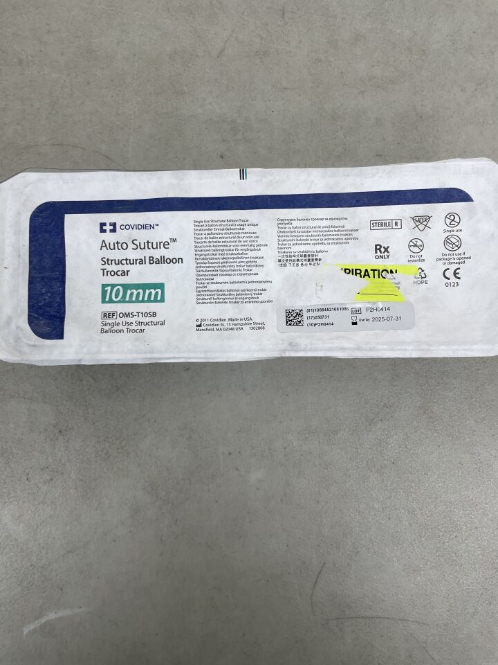 OMS-T10SB - COVIDIEN - Spacemaker Structural Balloon Trocar with Built-in Converters, 5 and 7/8 mm, (EA) - ( Expiry Date: 2025-07-31 )