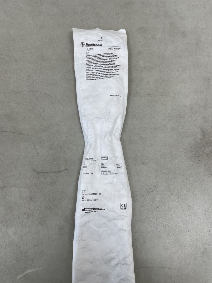 68130 - MEDTRONIC - DLP Single Stage Venous Cannula, Malleable 30F, (EA) - ( Expiry Date: 2023-10-07 )