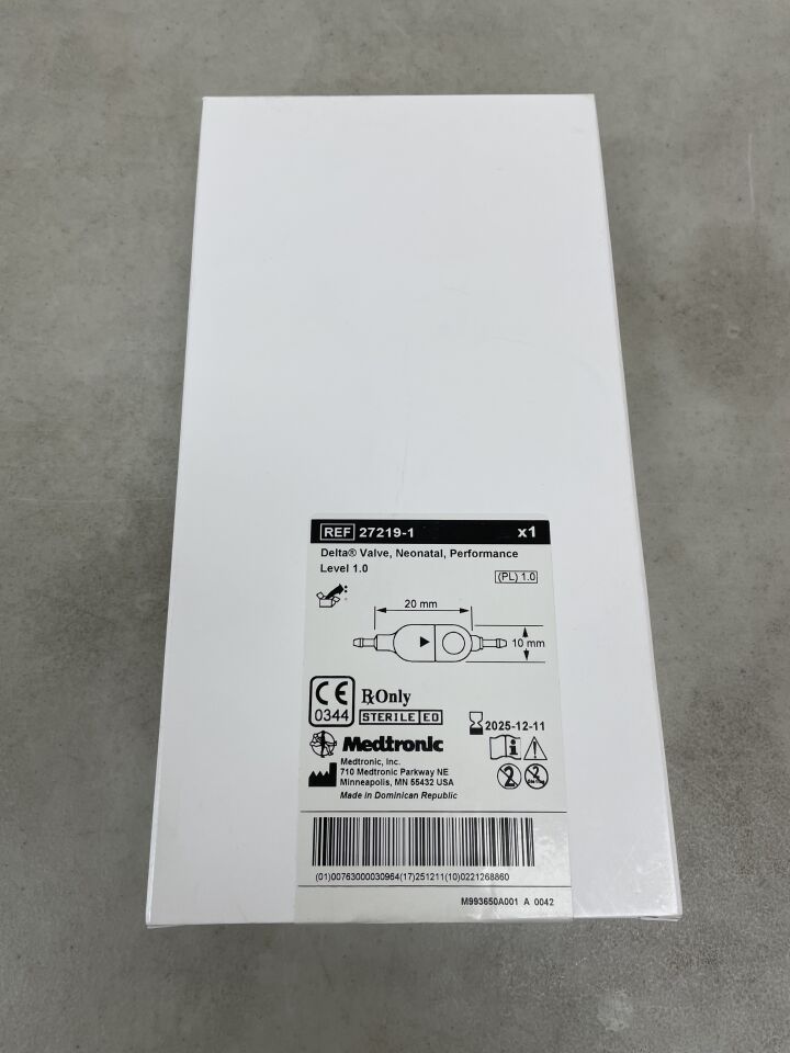 27219-1 - MEDTRONIC - Delta Valve Neonatal Performance Level 1.0, 10 x 20mm, (BX/1) - ( Expiry Date: 2025-12-11 )