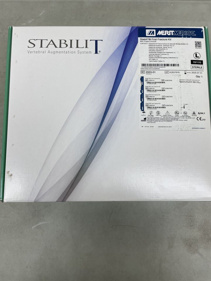 2003-01 - MERIT MEDICAL - StabiliT First Fracture Kit, Long w/ PowerCURVE, (BX/1) - ( Expiry Date: 2025-07-31 )