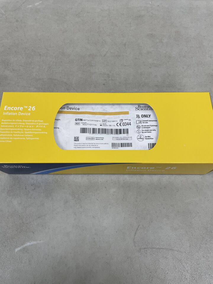 710114 - BOSTON SCIENTIFIC - encore 26 inflation device , (BX/1) - ( Expiry Date: 2026-08-14 )