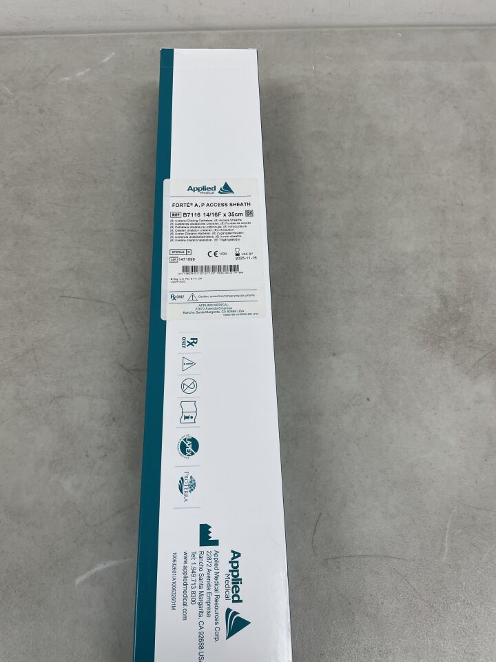 B7116 - APPLIED MEDICAL RESOURCES - forte axp access sheath 14/16f x 35cm, (BX/6) - ( Expiry Date: 2025-11-16 )