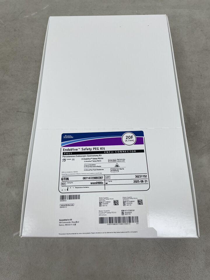 0900 - BOSTON SCIENTIFIC - EndoVive Safety Percutaneous Endoscopic Gastrostomy Kit, 20F, Pull, ENFit Connector, (BX/1) - ( Expiry Date: 2025-08-31 )