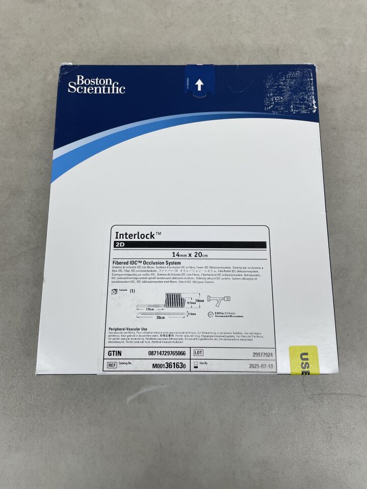 36163 - BOSTON SCIENTIFIC - Interlock 2D Fibered IDC Occlusion System - 14mm x 20cm, (BX/1) - ( Expiry Date: 2025-07-18 )