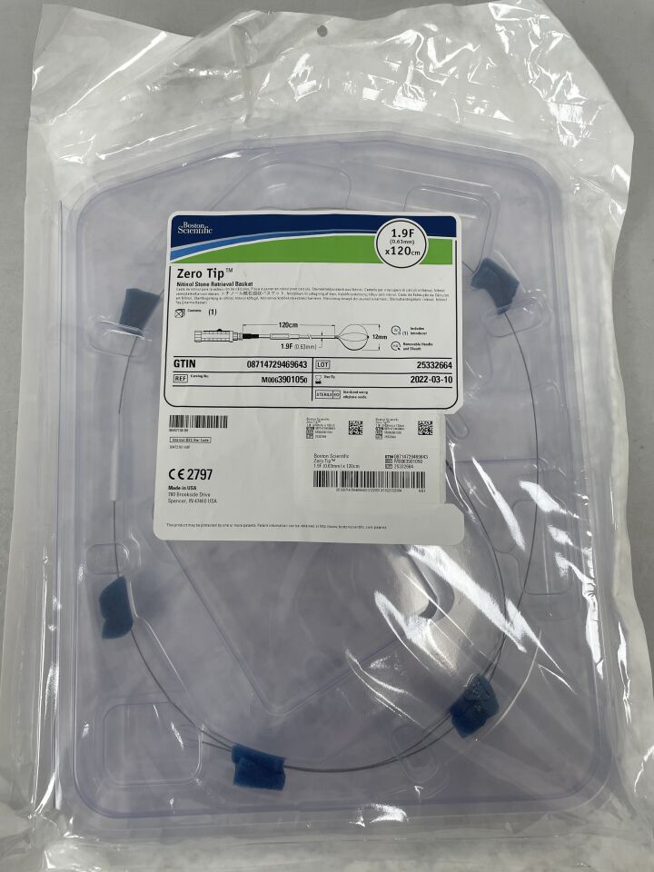 390105 - BOSTON SCIENTIFIC - Zero Tip Nitinol Stone Retrieval Basket - 1.9Fr x 120cm, (EA) - ( Expiry Date: 2026-03-07 )