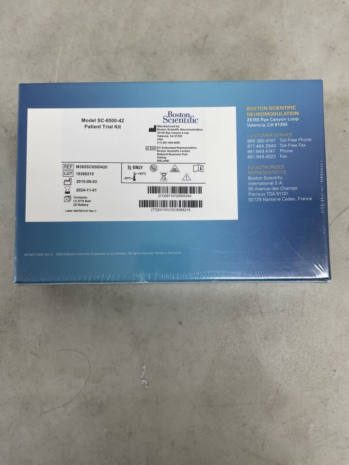 SC650042 - BOSTON SCIENTIFIC - Patient Trial Kit (Model SC-6500-42), (BX/1) - ( Expiry Date: 2024-11-01 )