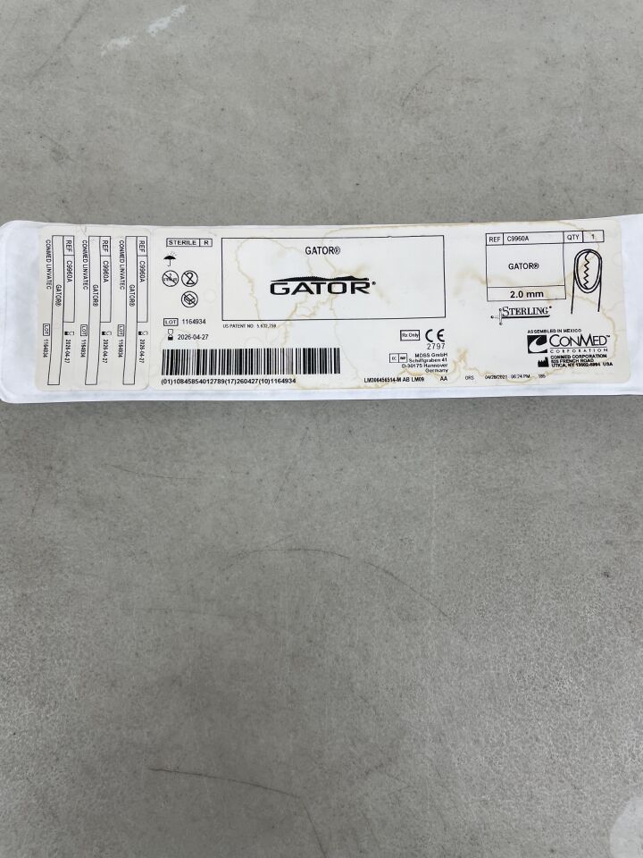 C9960A - CONMED - 2.0mm Gator Microblade, Small Joint, (EA) - ( Expiry Date: 2026-04-27 )