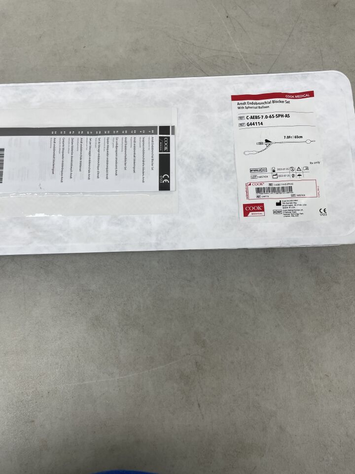 G44114 - COOK - arndt endobronchial blocker set w/spherical balloon 7f x 65cm, (EA) - ( Expiry Date: 2025-07-25 )