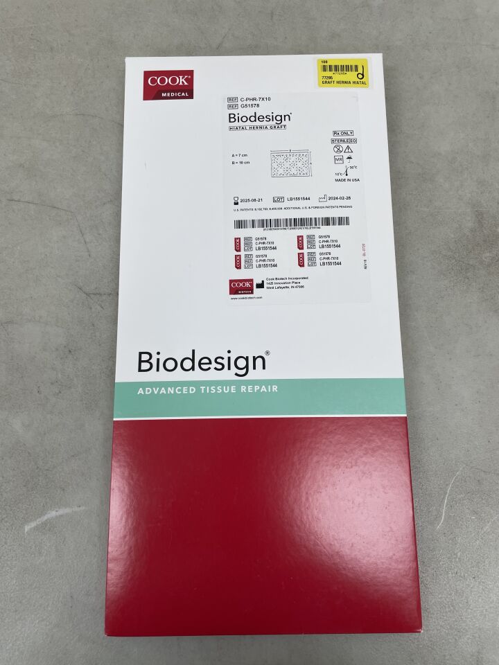 G51578 - COOK - Biodesign Hiatal Hernia Graft, Standard, 7 x 10cm, (BX/1) - ( Expiry Date: 2025-08-21 )