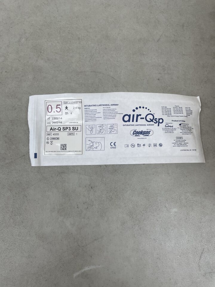 40055 - COOKGAS - air-Qsp Intubating Laryngeal Airway, 2-4kg (Air-Q SP3 SU), (EA) - ( Expiry Date: 2026-02-14 )