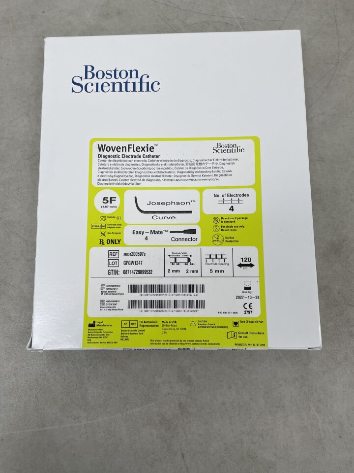 200597 - BOSTON SCIENTIFIC - wovenflexie josephson curve quadpolar diagnostic catheter, 5 fr size, 120cm, (BX/1) - ( Expiry Date: 2027-10-28 )