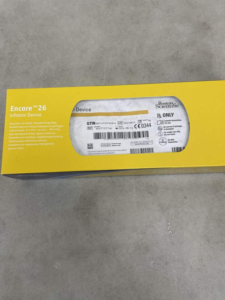 710114 - BOSTON SCIENTIFIC - encore 26 inflation device , (BX/1) - ( Expiry Date: 2026-08-14 )