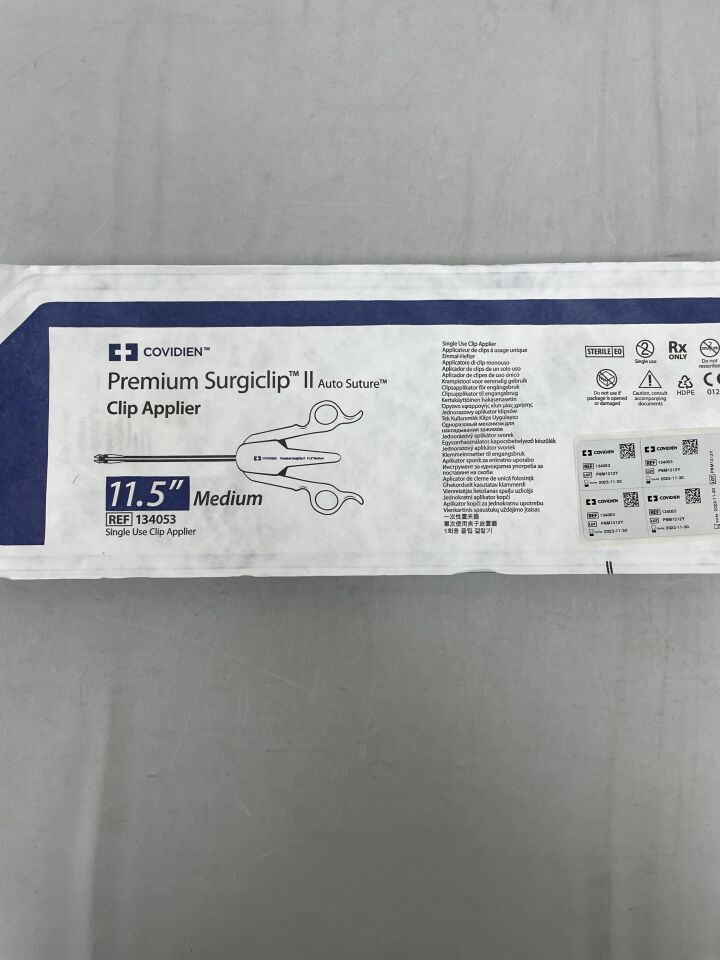 134053 - COVIDIEN - Premium Surgiclip II Clip Applier, Medium, 11.5 in. Length, (EA) - ( Expiry Date: 2025-07-31 )