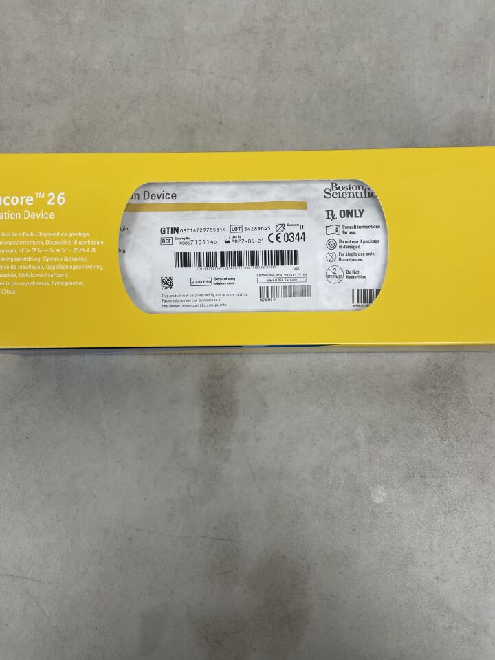 710114 - BOSTON SCIENTIFIC - encore 26 inflation device , (BX/1) - ( Expiry Date: 2027-06-21 )