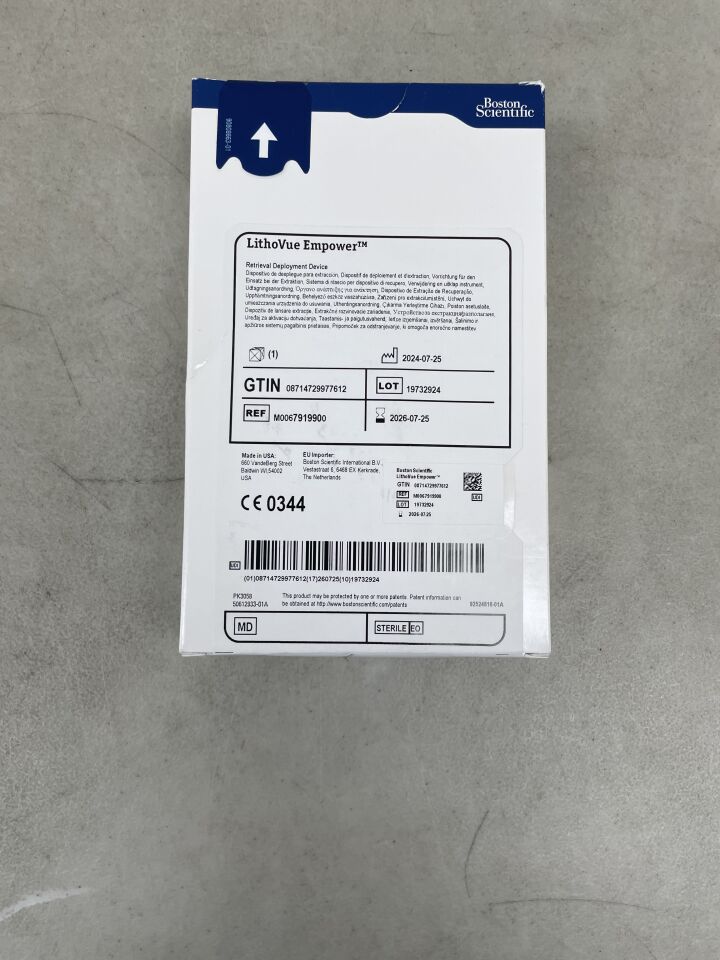 791990 - BOSTON SCIENTIFIC - lithovue empower retrieval deployment device, (BX/1) - ( Expiry Date: 2026-07-25 )
