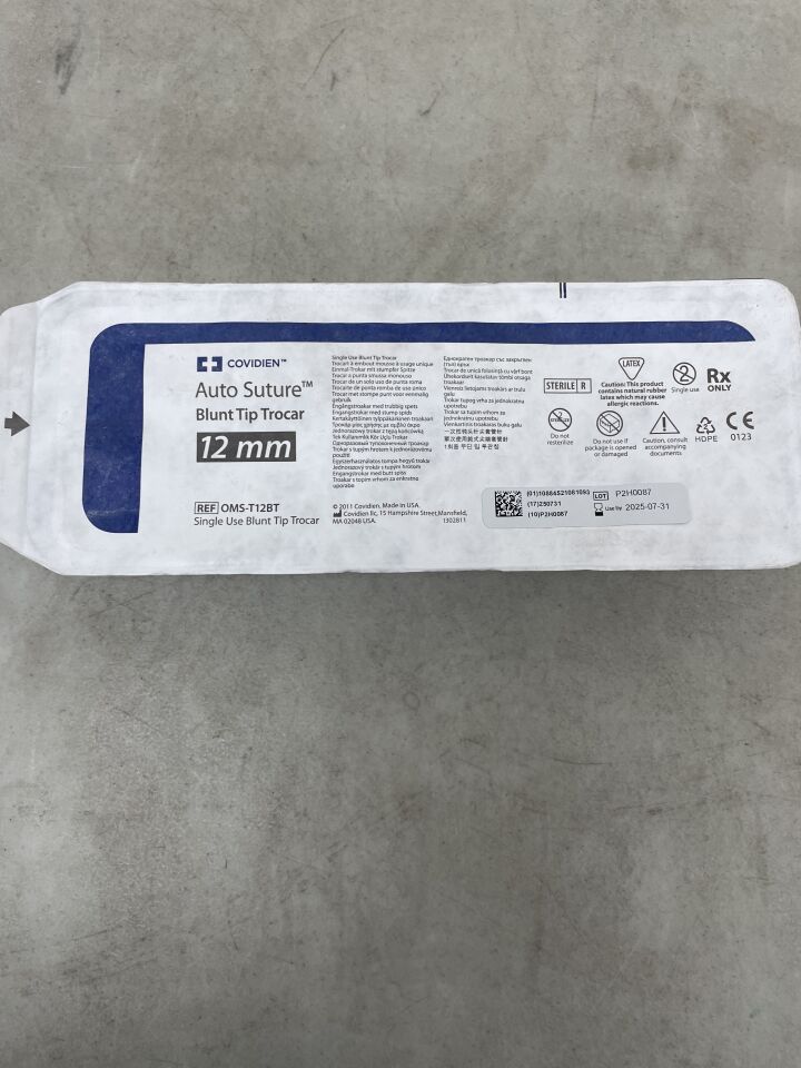 OMS-T12BT - COVIDIEN - Spacemaker Single-Use Blunt Tip Trocar with Built-in Converter, 5 and 10 mm Size, (EA) - ( Expiry Date: 2025-07-31 )