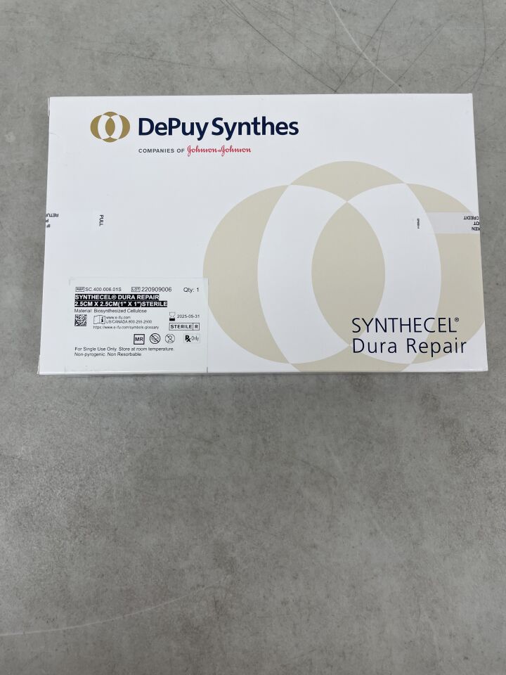 SC.400.006.01S - DEPUY - SyntheCel Dura Repair, 2.5 x 2.5cm, (BX/1) - ( Expiry Date: 2025-05-31 )