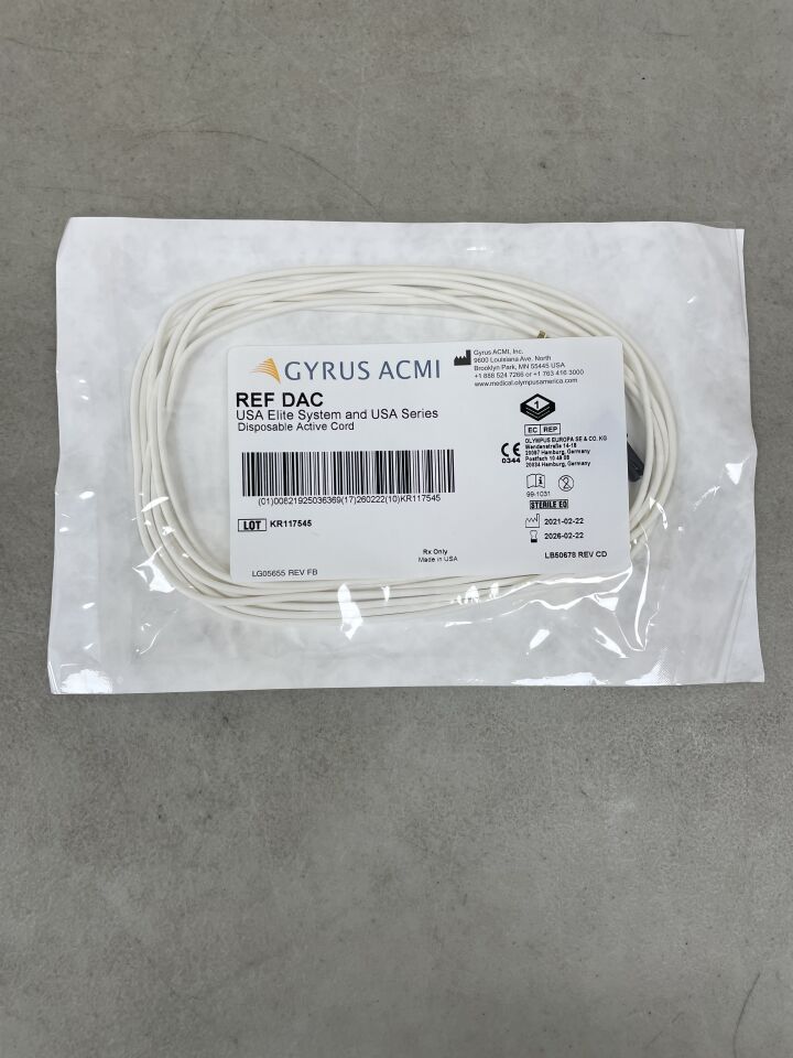 DAC - GYRUS ACMI - Disposable Active Cord for USA Elite System and USA Series, (EA) - ( Expiry Date: 2026-02-22 )