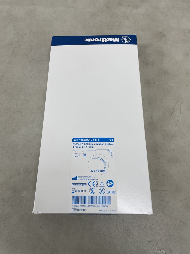 1830517FRT - MEDTRONIC - NuVent EM Sinus Dilation System Frontal 5mm x 17mm, (BX/1) - ( Expiry Date: 2025-01-11 )