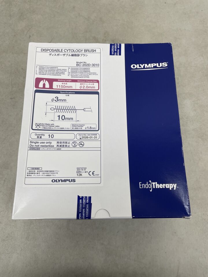 BC-202D-3010 - OLYMPUS - Single-Use Cytology Brush, 3 dia. x 10 mm Length, (BX/10) - ( Expiry Date: 2026-01-31 )
