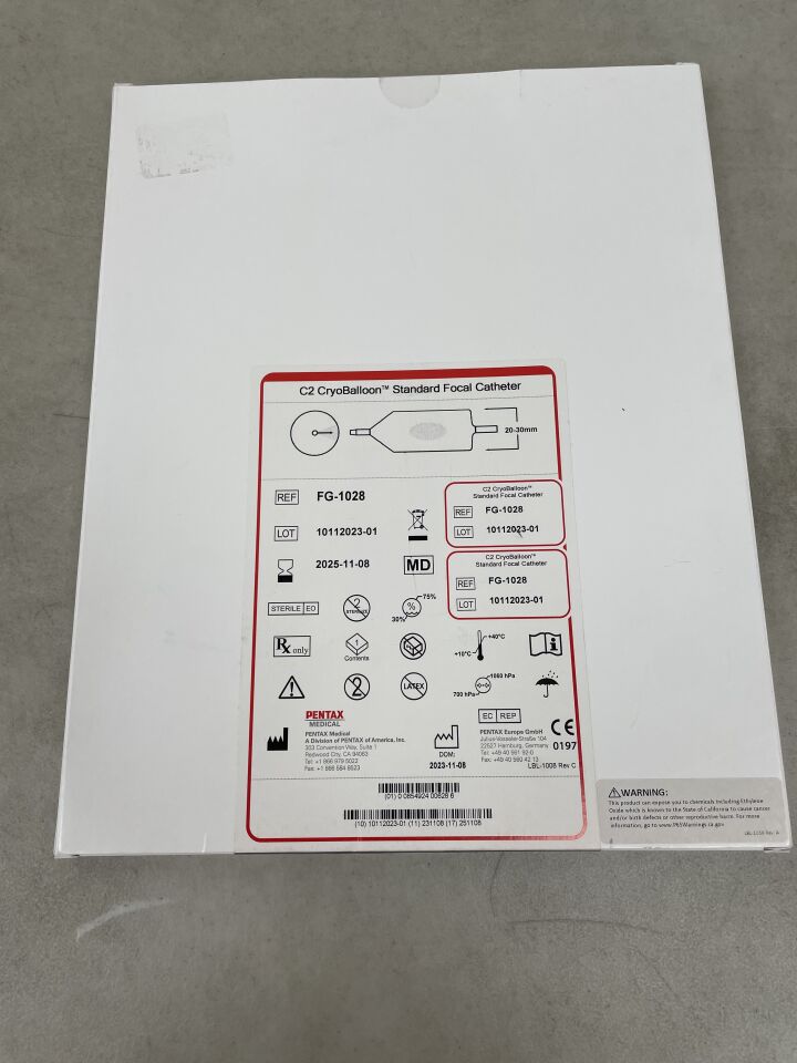 FG-1028 - PENTAX - C2 Therapeutics CryoBalloon Focal Standard Catheter, (BX/1) - ( Expiry Date: 2025-11-08 )