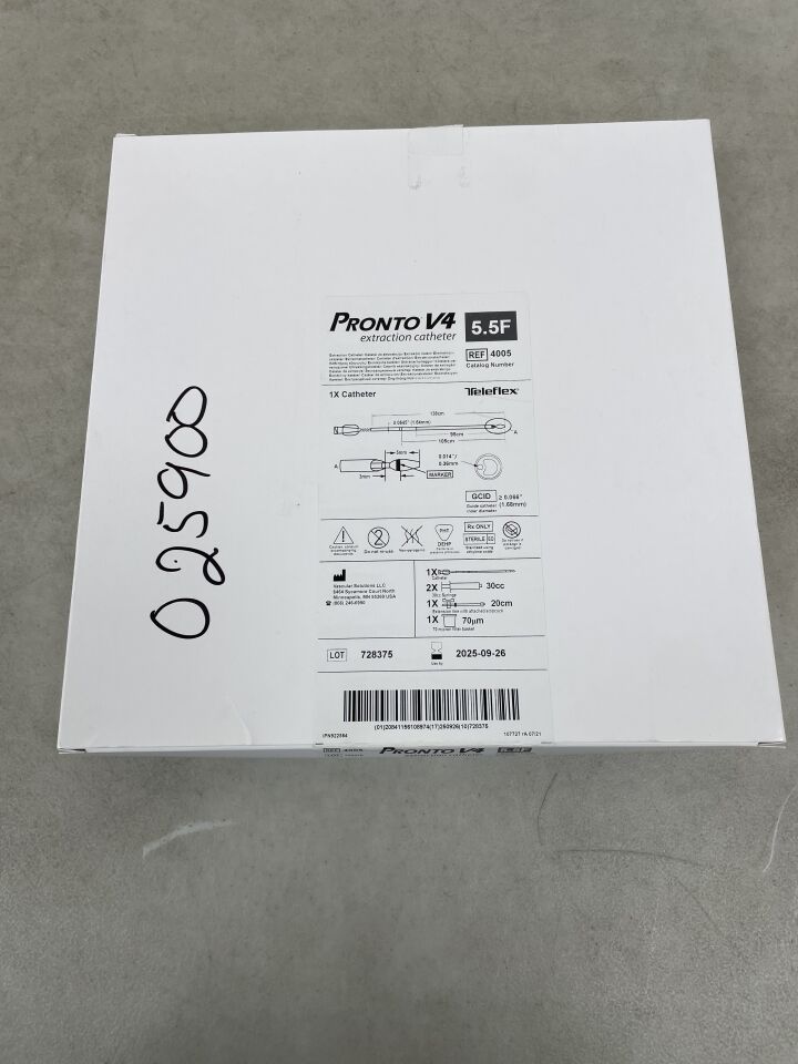 4005 - TELEFLEX - Pronto V4 Extraction Cath. 5.5F ≥ 0.066inch, (BX/1) - ( Expiry Date: 2025-09-26 )