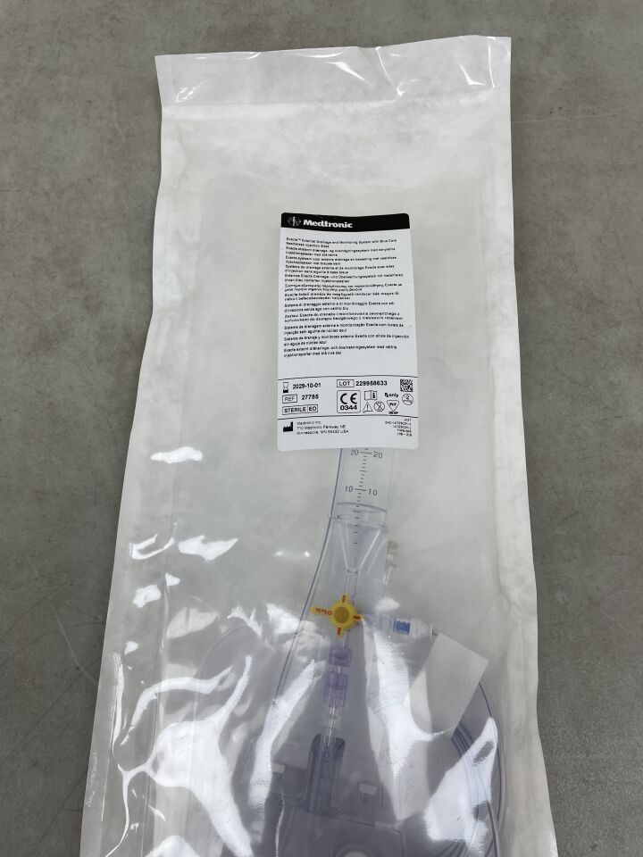 27785 - MEDTRONIC - exacta external drainage and monitoring system with blue core needless injection site, (EA) - ( Expiry Date: 2029-10-01 )