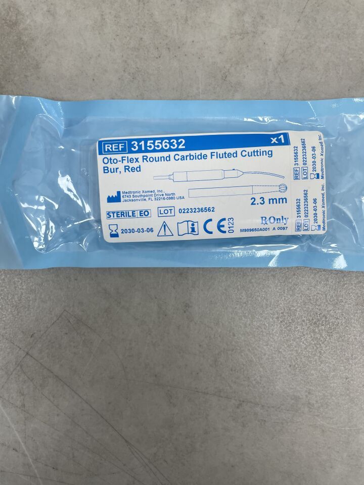3155632 - MEDTRONIC - Skeeter Carbide Fluted Oto-Flex Burr, Red, 2.3 x 98mm, (EA) - ( Expiry Date: 2030-03-06 )