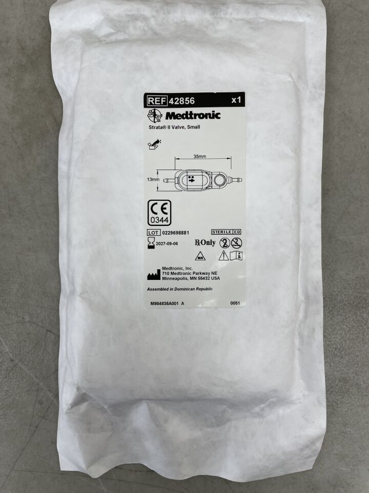 42856 - MEDTRONIC - Strata II Valve, Small, (EA) - ( Expiry Date: 2027-09-06 )