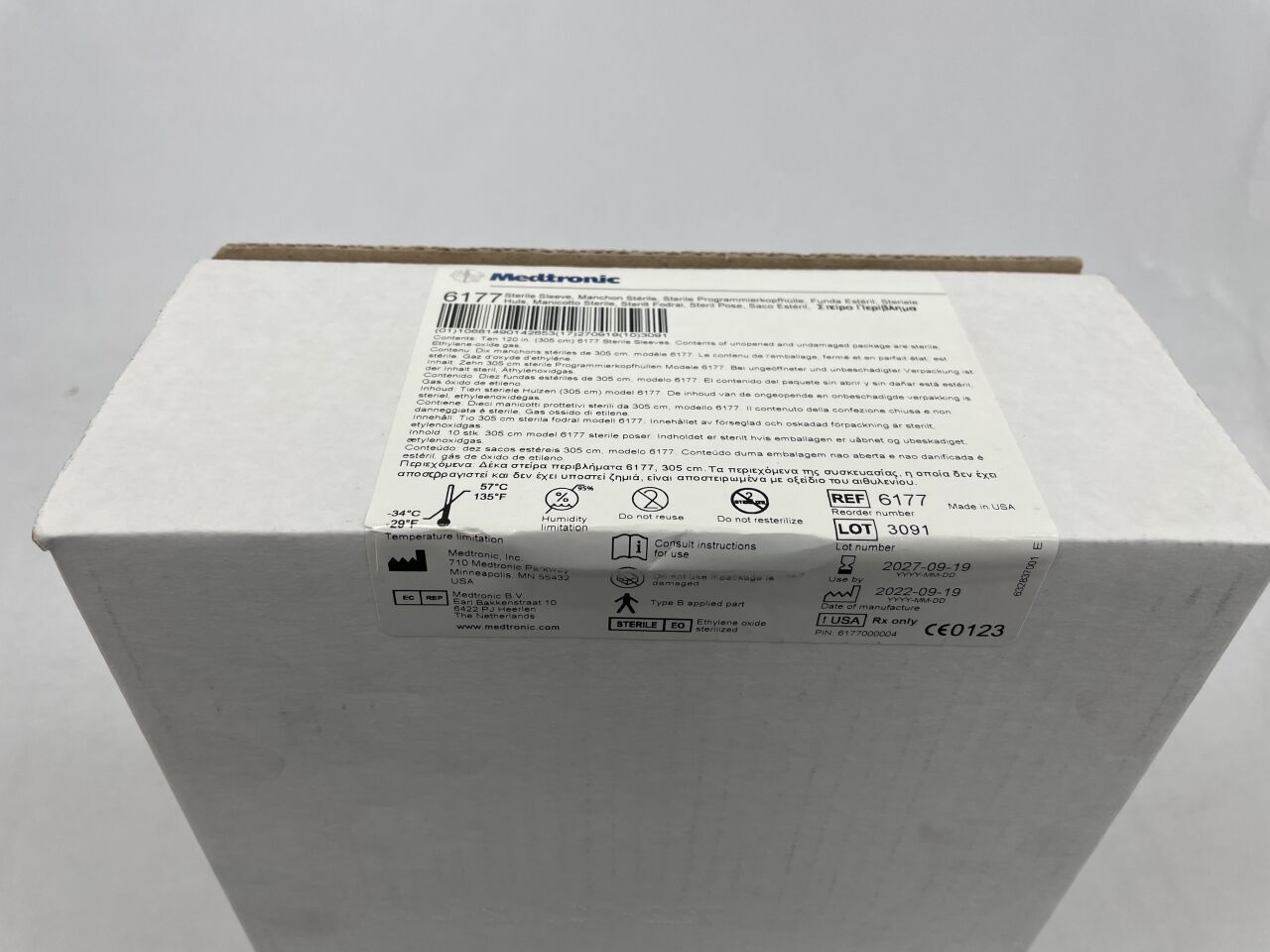 6177 - MEDTRONIC - Sterile Sleeve Ten 120 in (305cm ), (BX/10) - ( Expiry Date: 2027-09-19 )