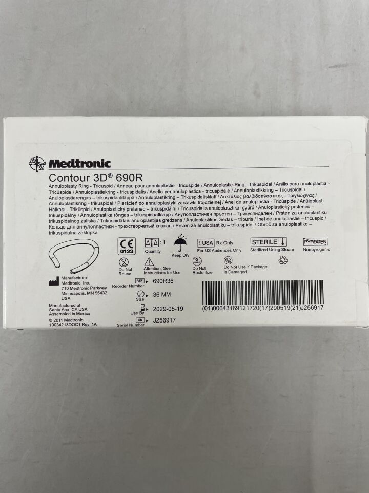690R36 - MEDTRONIC - Contour 3D Annuloplasty Ring, 36mm, (BX/1) - ( Expiry Date: 2029-05-19 )