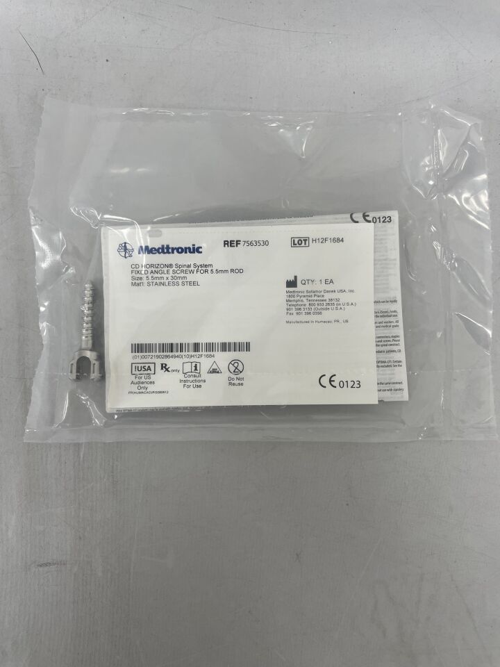 7563530 - MEDTRONIC - CD HORIZON Spinal System Screw, Fixed Angle, 5.5 x 30mm, (EA) - ( Expiry Date: 2099-12-31 )