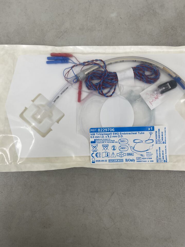 8229706 - MEDTRONIC - NIM TriVantage Endotracheal Tube: 6mm x 8.2mm, (EA) - ( Expiry Date: 2026-09-22 )