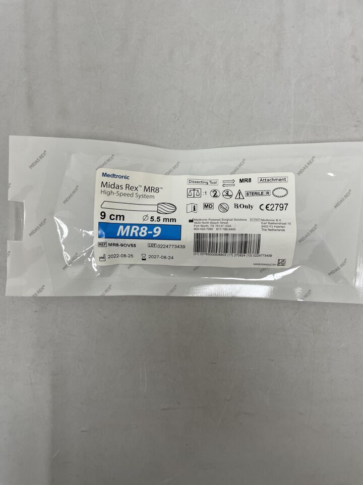 MR8-9OV55 - MEDTRONIC - Midas Rex Legend, Oval Fluted, 9cm, 5.5mm, (EA) - ( Expiry Date: 2027-08-24 )
