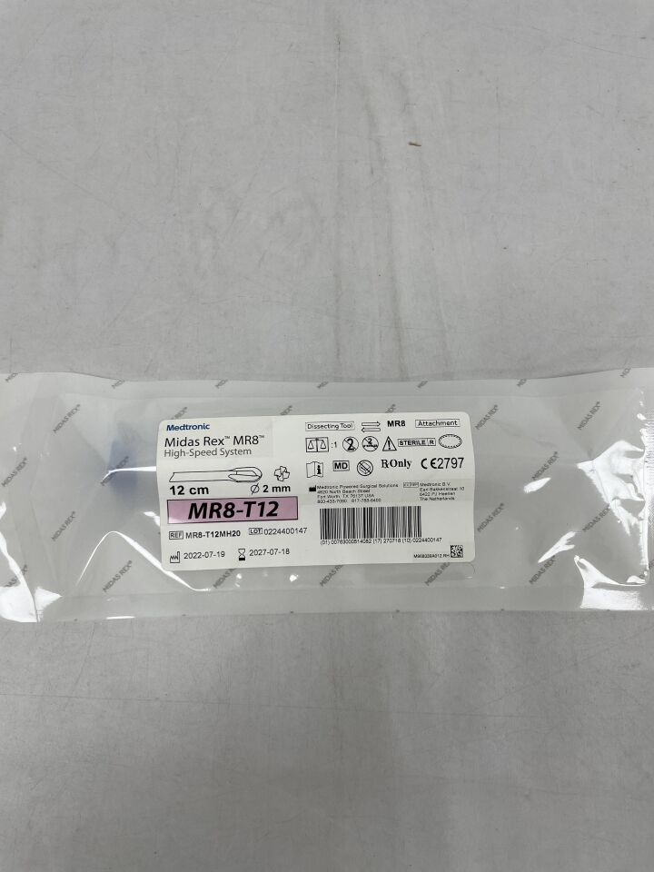 MR8-T12MH20 - MEDTRONIC - Midas Rex TOOL MR8-T12MH20 MR8 12CM TLSC MATCH 2MM, (EA) - ( Expiry Date: 2027-07-18 )