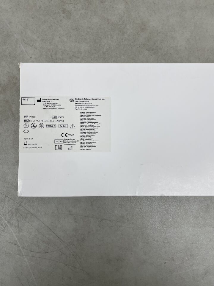 PK1001 - MEDTRONIC - Pak Needle Bevel/Bevel, (BX/1) - ( Expiry Date: 2027-06-21 )
