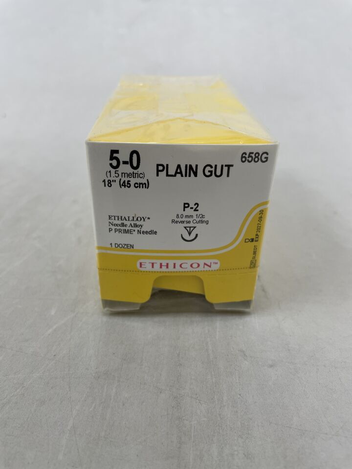 658G - ETHICON - 5-0 plain gut - 658g, (BX/12) - ( Expiry Date: 2027-09-30 )