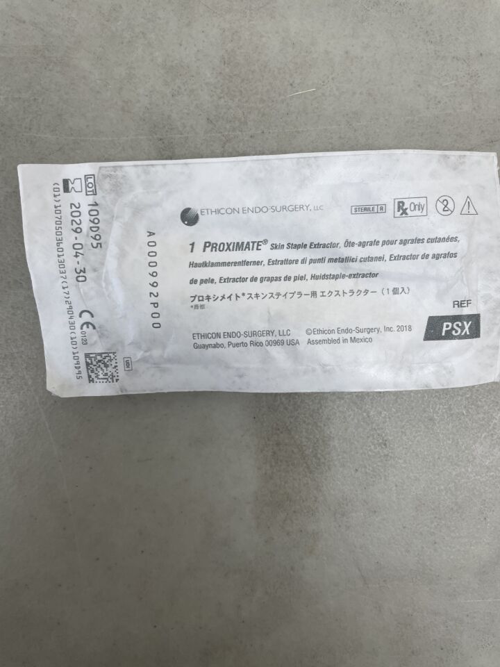 PSX - ETHICON - Proximate Skin Staple Extractors, (EA) - ( Expiry Date: 2029-04-30 )