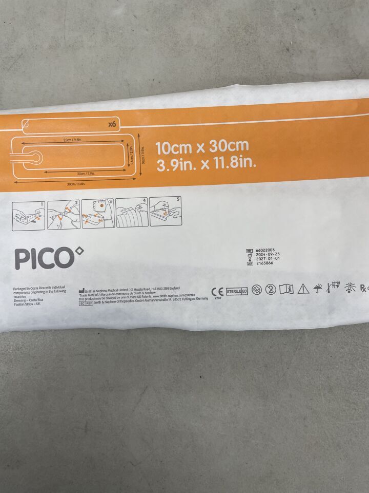 66022003-D - SMITH & NEPHEW - PICO 7 NPWT Dressing, 10cm x 30cm (Dressing Only), (EA) - ( Expiry Date: 2027-01-01 )