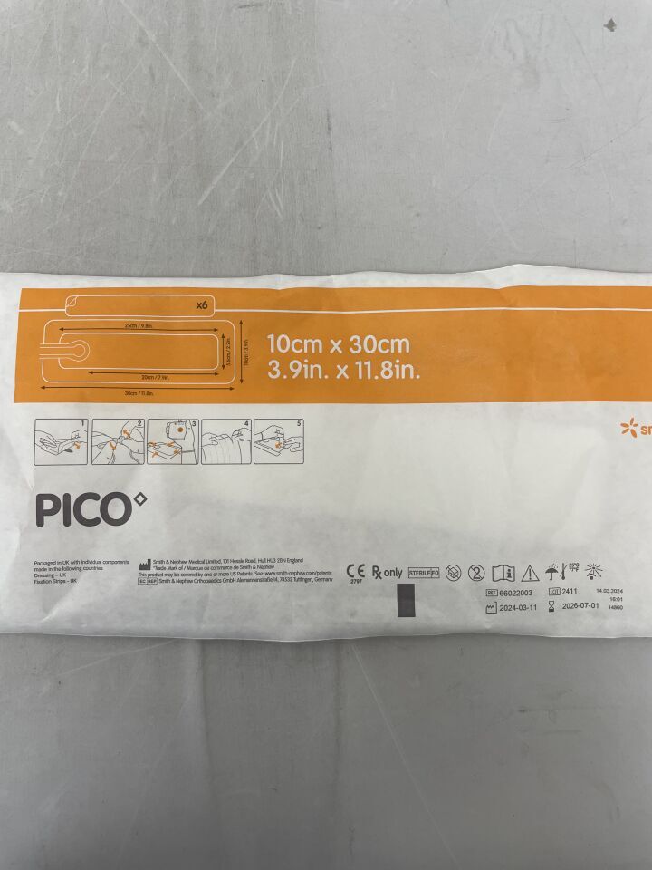 66022003-D - SMITH & NEPHEW - PICO 7 NPWT Dressing, 10cm x 30cm (Dressing Only), (EA) - ( Expiry Date: 2026-07-01 )