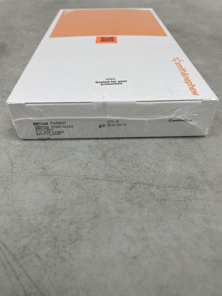 71340007 - SMITH & NEPHEW - ACCORD 2.0mm Cable With Clamp, (BX/1) - ( Expiry Date: 2032-02-19 )