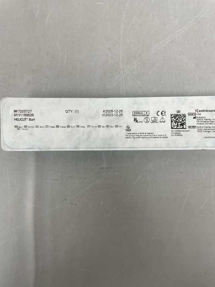 7205727 - SMITH & NEPHEW - Dyonics Arthroscopic Surgery Blade Helicut Burr, 4.5mm, (EA)