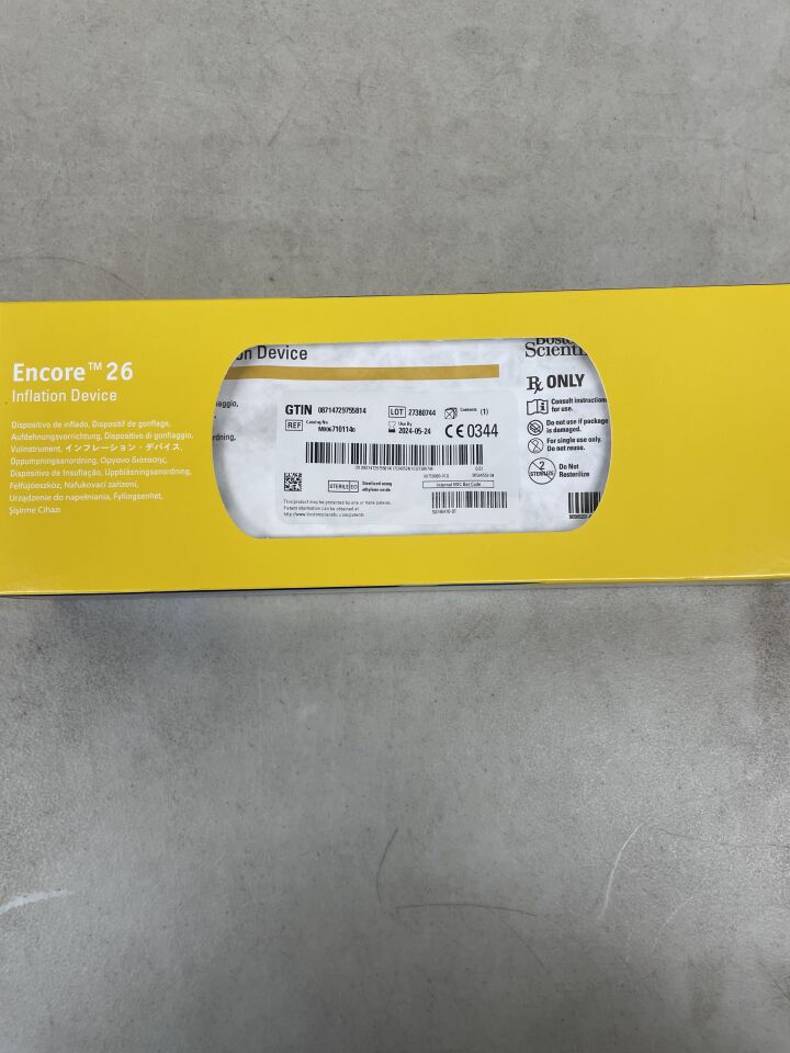 710114 - BOSTON SCIENTIFIC - encore 26 inflation device , (BX/1) - ( Expiry Date: 2024-05-24 )