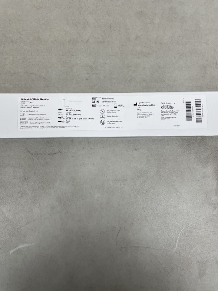 890304 - BOSTON SCIENTIFIC - sidekick rigid needle, 21 ga, 14.6 in. size, (BX/1) - ( Expiry Date: 2024-08-21 )