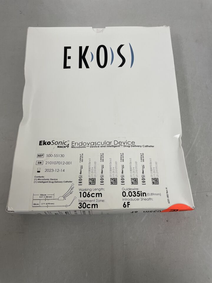 500-55130 - BOSTON SCIENTIFIC - ekosonic mach 4 endovascular device 106cm / 30cm, (BX/1) - ( Expiry Date: 2023-12-14 )