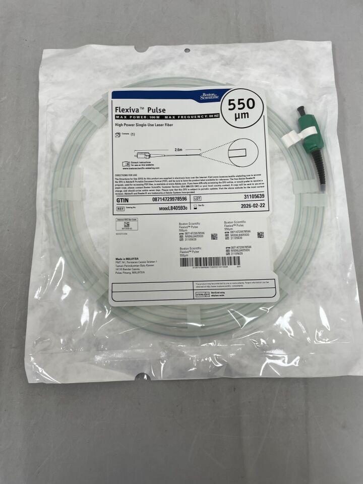 L840593 - BOSTON SCIENTIFIC - Flexiva Pulse High Power Single-Use Laser Fiber, () - ( Expiry Date: 2026-02-22 )