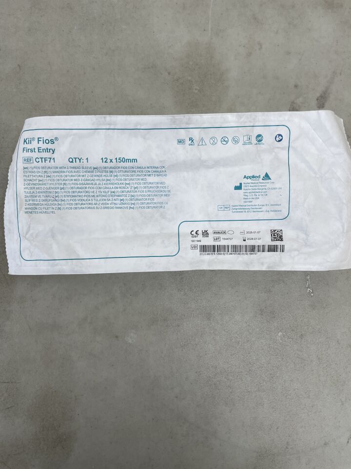 CTF71 - APPLIED MEDICAL RESOURCES - Kii Fios Z-Thread First Entry Access System, 12 x 150 mm, (EA) - ( Expiry Date: 2028-01-07 )