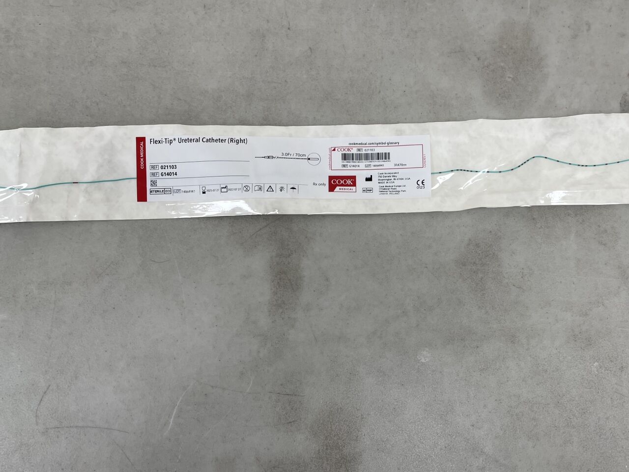 G14014 - COOK - Closed-End Flexi-Tip Ureteral Catheter 3F x 70cm, (EA) - ( Expiry Date: 2025-07-27 )