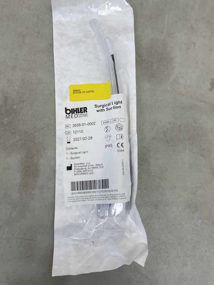 2658-01-0002 - BIHLERMED - scintillant suction, (EA) - ( Expiry Date: 2027-02-28 )