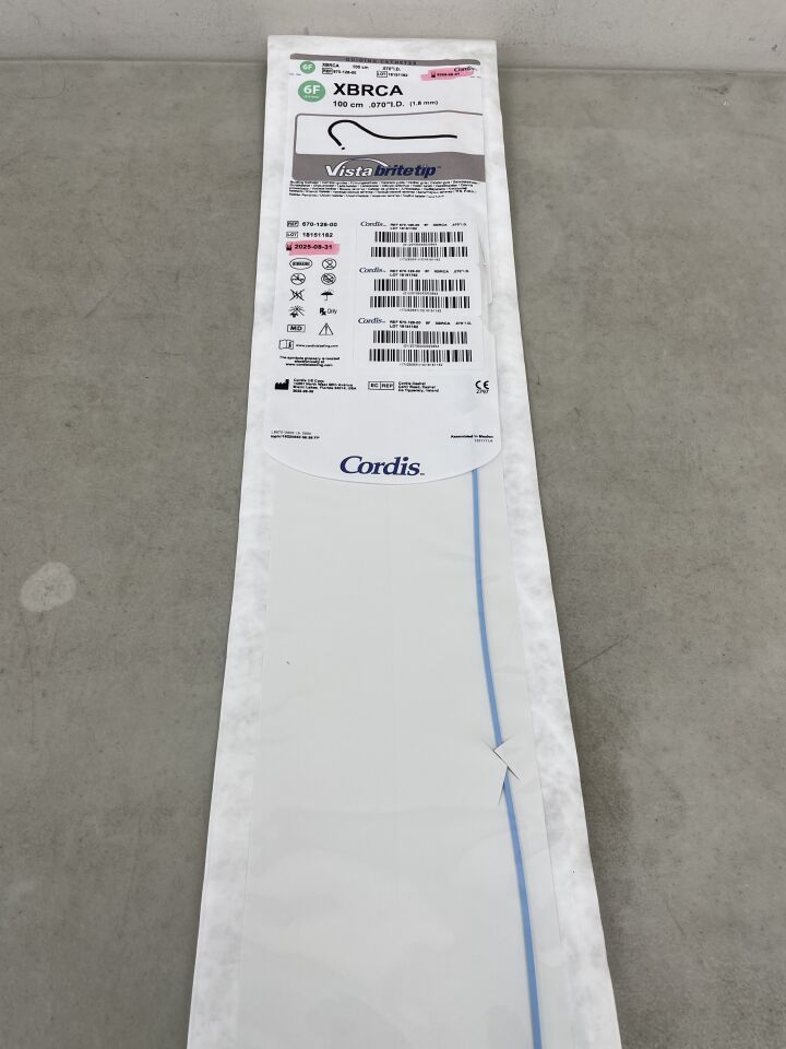 670-126-00 - CORDIS - Vista BriteTip 6F Guiding Catheter: 100cm, XBRCA , (EA) - ( Expiry Date: 2025-08-31 )